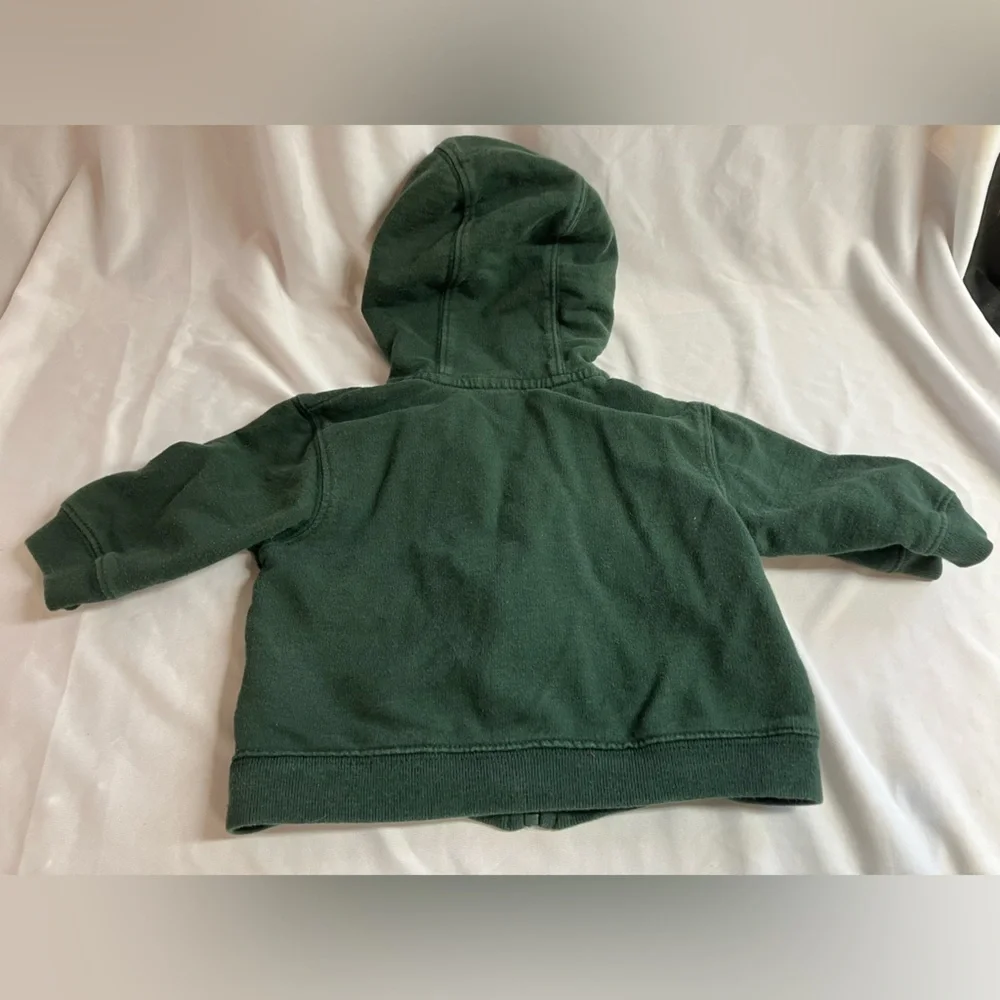 Carter's Green Sweatpants & Hoodie Set with Yellow Accents